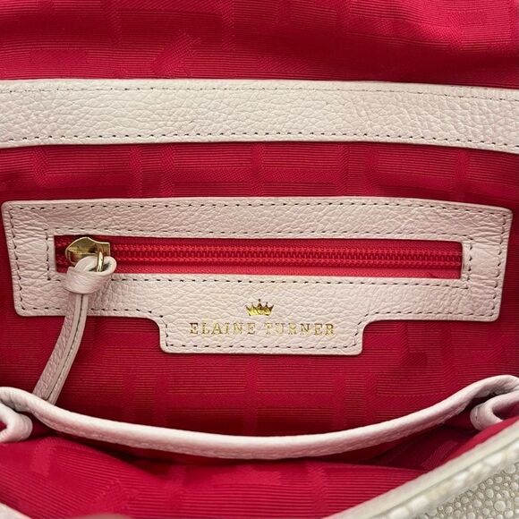 Elaine Turner Cream Clutch with Gold Accents - Picture 7 of 8